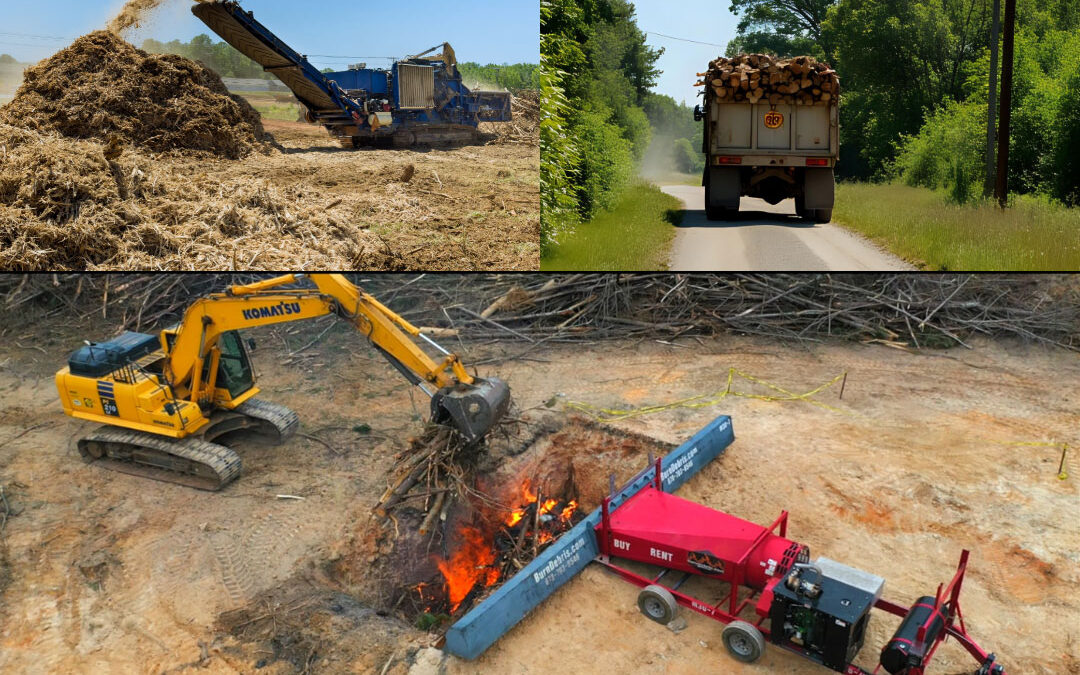 Comparing Debris Disposal Methods: Hauling, Grinding, and Burning for Cost and Efficiency